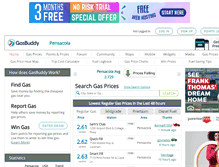 Tablet Screenshot of pensacolagasprices.com